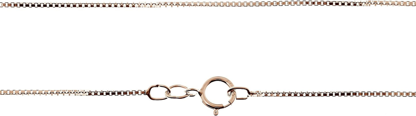 AJ's Collection Sterling Silver Chain Necklace In Silver, 14K Gold Plate or Rose Gold Plated