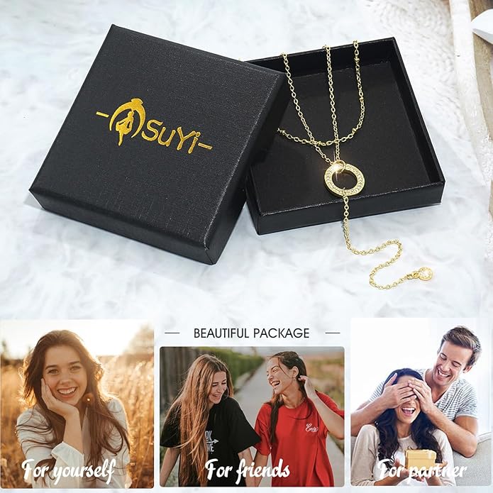 Suyi Lariat Necklace for Women Gold Dainty Long Necklace 14k Gold Plated Y-Shaped Necklaces