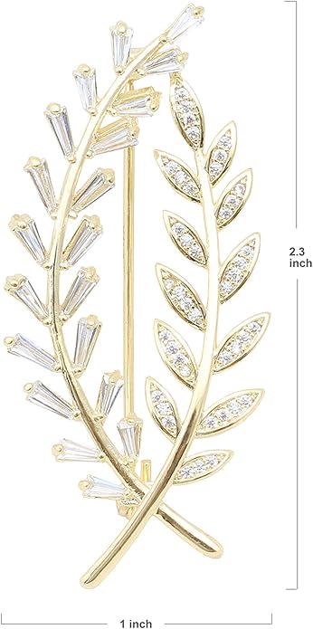 Brooch Pins for Women Girls Fashion Flower Crystal Rhinestone Pearl Jewelry
