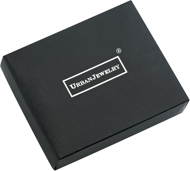 Urban Jewelry Men’s Tungsten Carbide Link Bracelet Collection – 8.3–8.5" Length, 10 mm Heavy Chain, Cross, Track, Box & Wheat Styles, Scratch & Tarnish Resistant, Secure Snap‑Lock, Gift Box