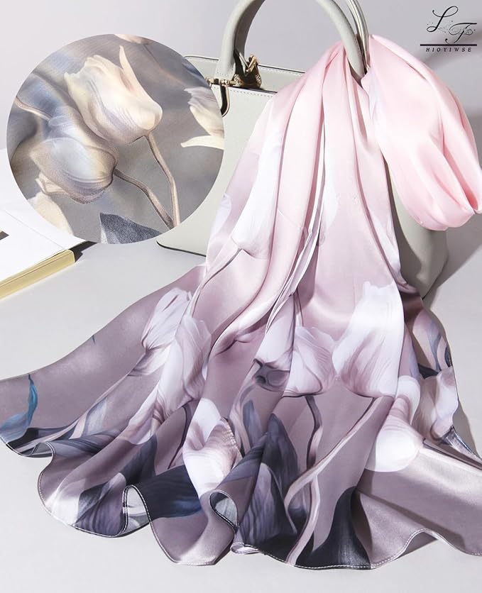 Hioyiwse Shawl Scarf For Women Lightweight Scarves Floral Pattern Formal Evening Dressesformal Shawl Summer Wraps