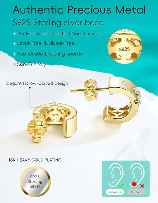 Premium Emerald&Moissanite Clover Hoop Earrings for Women Gifts Nickel Free|D Color VVS1 Clarity 3EX Cut|S925 Sterling Silver 18K Gold Plated Non Tarnish