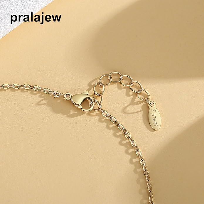 Love Necklace, Interlocking Circle Necklace, Dainty Pendant Necklace for Women, Stocking Stuffers for Women Valentines Christmas