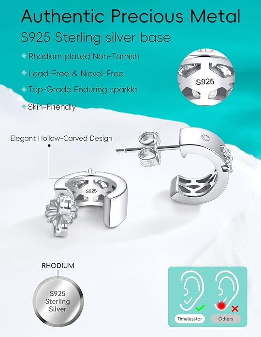 Premium Emerald&Moissanite Clover Hoop Earrings for Women Gifts Nickel Free|D Color VVS1 Clarity 3EX Cut|S925 Sterling Silver 18K Gold Plated Non Tarnish