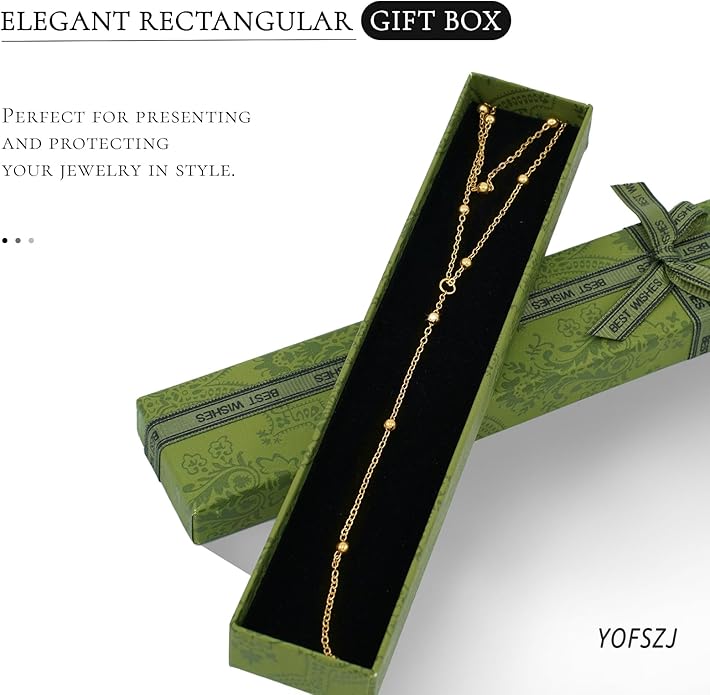 14K Gold Plated Y Necklace for Women – Dainty Lariat Long Pendant Chain, Layered Drop Necklace for V Neck Dress, Simple Sexy Cleavage Jewelry Gifts for Women