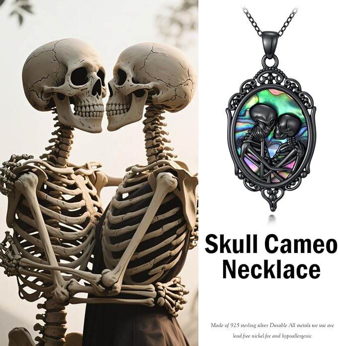 KoyeKei Sterling Silver Halloween Necklace Gothic Jewelry Gifts for Women Men