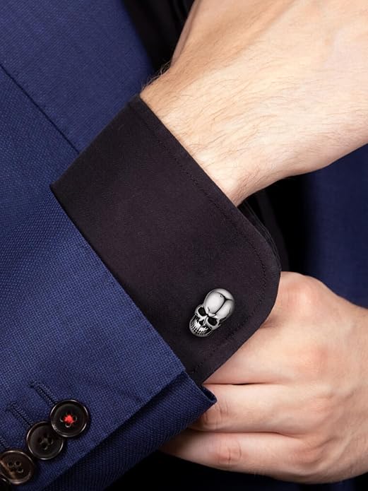 FaithHeart Mens Cufflinks, Norse Viking Tuxedo Shirt Cuff Links, Stainless Steel Cuff Links and Shirt Studs, Gift Box