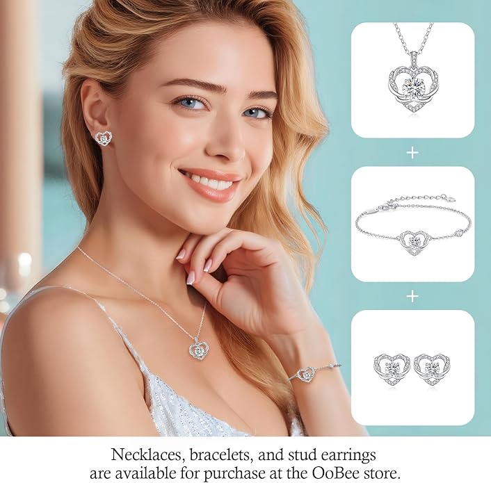 OOBEE Moissanite Bracelets for Women, 925 Sterling Silver Gold Plating Bracelet,Ideal Anniversary Birthday Christmas Valentine Mothers Day Jewelry Gifts for Women Mom Wife Her