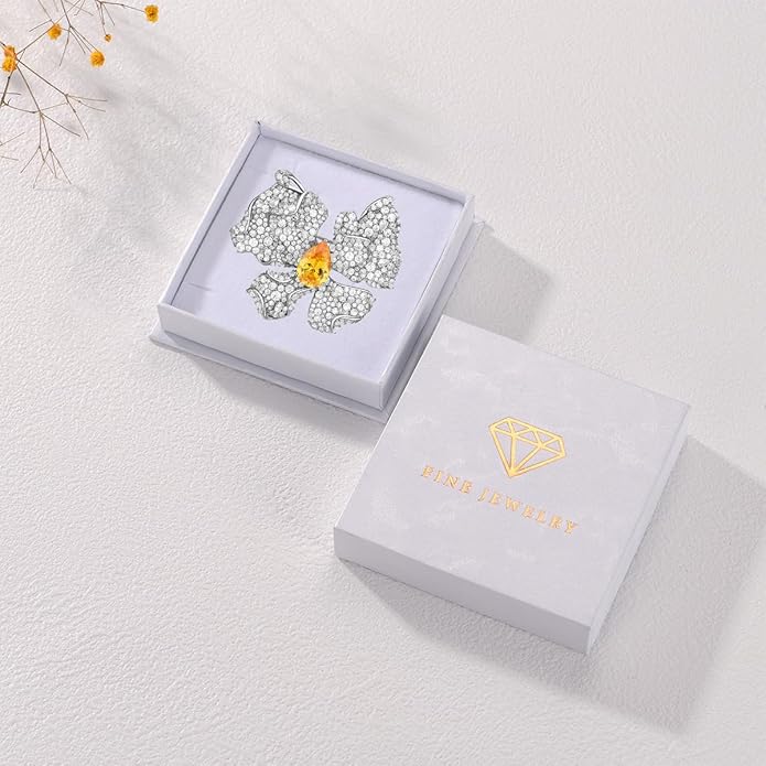 Animal Brooch for Women Girls 18k Gold Plated Animal Brooch Pin Rhinestone Animal Brooch Lapel Pin Jewelry Thanksgiving Day Birthday Wedding Gifts for Mom Wife