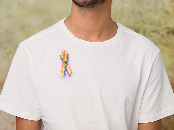 1/2/5/10/25/50/100pcs Satin Awareness Ribbon Pins (Pick your color), for Cancer & Disease Awareness, Bulk Quantities for Fundraising, Events, Gift Giving
