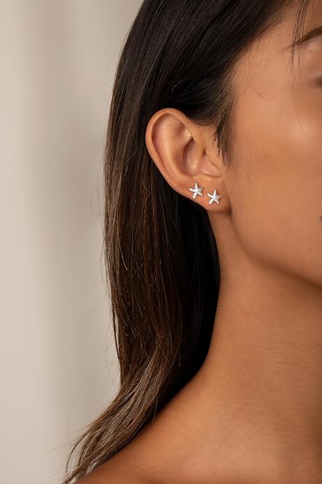 Freekiss Gold Chain Studs Earrings for Women Trendy: Hypoallergenic 14K Gold Plated Dangle Earrings Dainty Small Long Chain Earring Set Fashion Gold Jewelry for Women