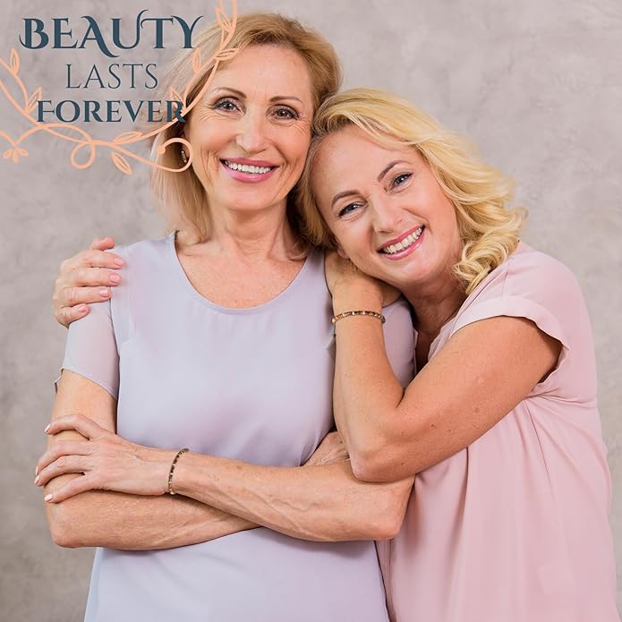 30th 40th 50th 60th 70th 80th Birthday Gifts for Women, Natural Stone Bracelet Birthday Gifts for Mom Daughter Grandma Sister Friends Coworker