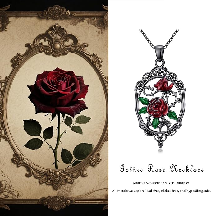KoyeKei Sterling Silver Halloween Necklace Gothic Jewelry Gifts for Women Men
