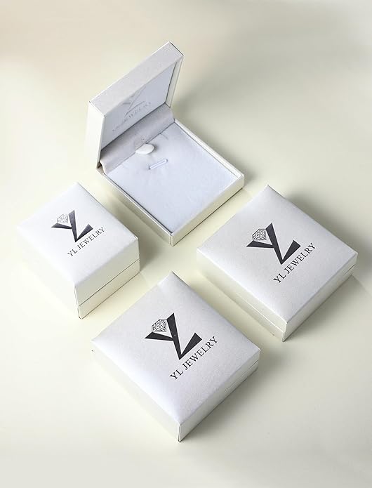 YL Women's Butterfly Necklace 925 Sterling Silver Flower Rose Pendant Birthstone Halo Jewelry