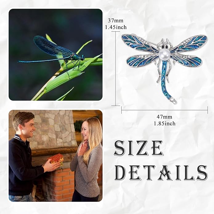 LuvQaze Animal Brooch for Women Men Zirconia Rhinestone Abalone Shell Animal Lapel Pin Christmas Birthday Holiday Gift for Wife Mother Girlfriend Daughter