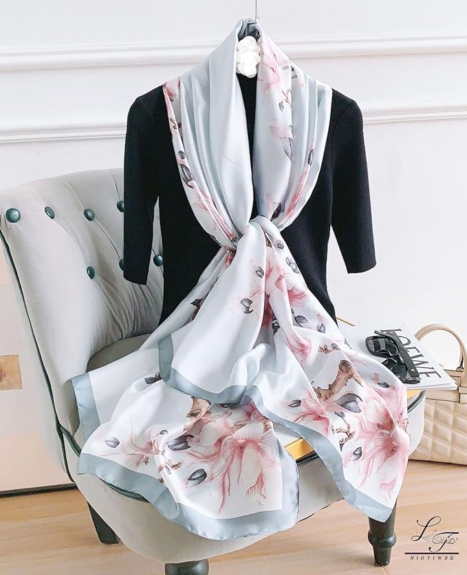 Hioyiwse Shawl Scarf For Women Lightweight Scarves Floral Pattern Formal Evening Dressesformal Shawl Summer Wraps