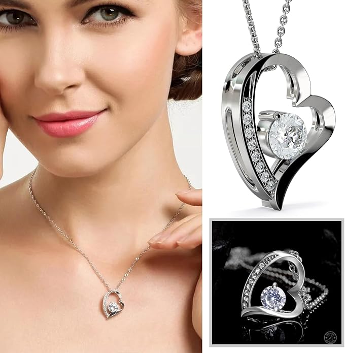 To My Soulmate Necklace For Women, Soul Mate Jewelry for Women, Future Wife Gifts, To My Wife Necklace from Husband, Gifts for Girlfriend, Pendant With Message Card