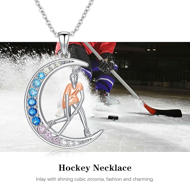 Soccer/Basketball/Gymnastics/Swimming/Ballet/Running/Golf/hockey Necklace 925 Sterling Silver Sport Jewelry Birthday Christmas Gifts for Women