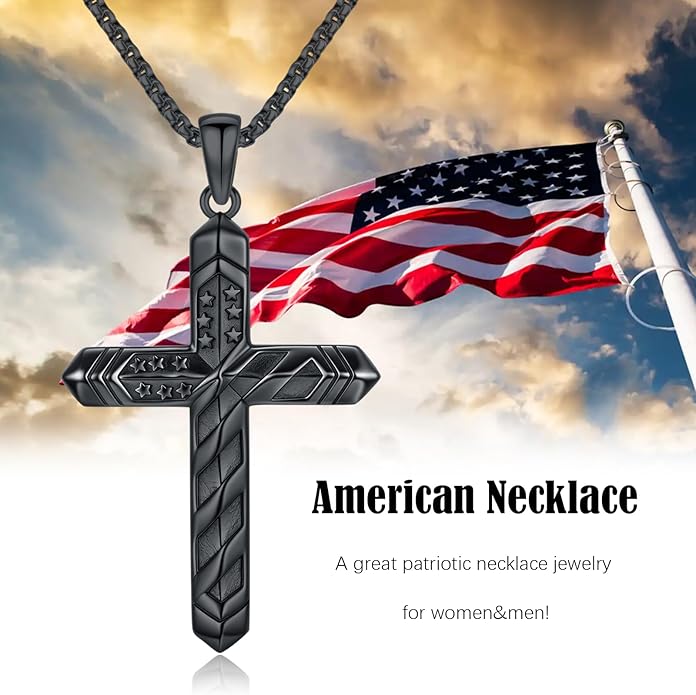 Cross Necklace for Men 925 Sterling Silver Celtic Cross Pendant Christian Jewelry Religious Christmas Gifts for Women