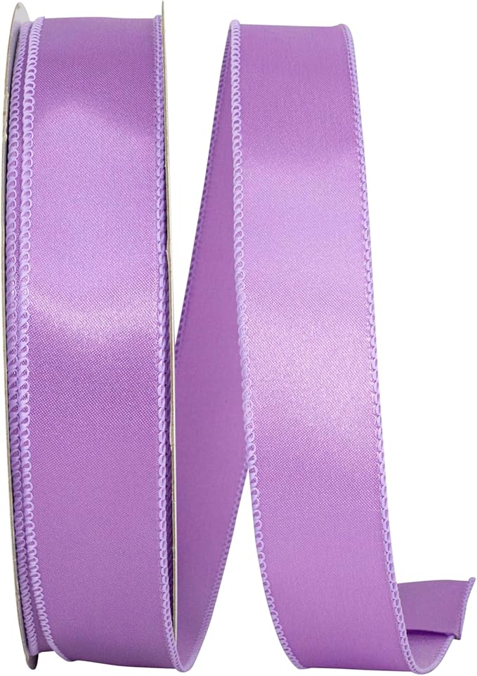 Reliant Ribbon 92575W-120-09K Satin Value Wired Edge Ribbon, 1-1/2 Inch X 50 Yards, Lavender