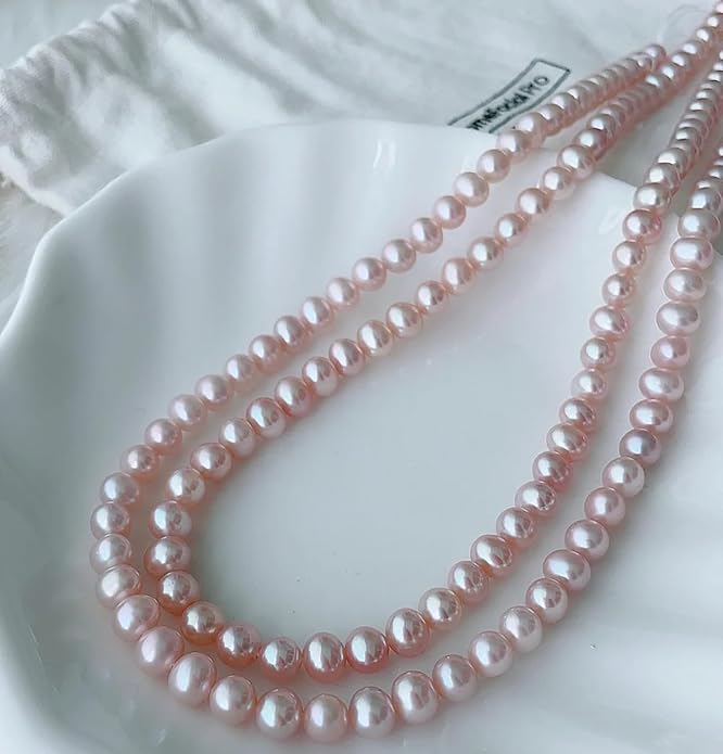 Long White Pearl Necklace 150cm/59 Adjustable Multi-Strand Faux Pearls for Women, Bridal Wedding Vintage Gatsby Jewelry for Party & Elegant Events