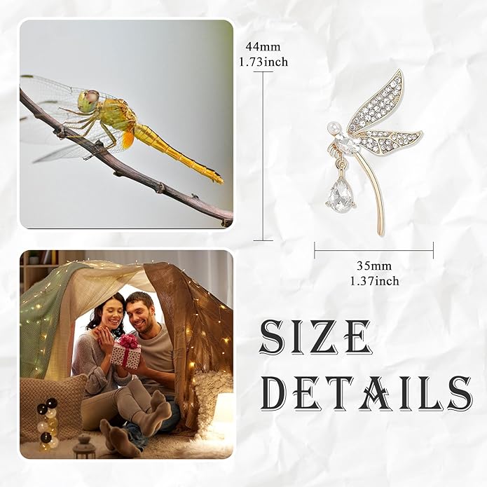 LuvQaze Animal Brooch for Women Men Zirconia Rhinestone Abalone Shell Animal Lapel Pin Christmas Birthday Holiday Gift for Wife Mother Girlfriend Daughter