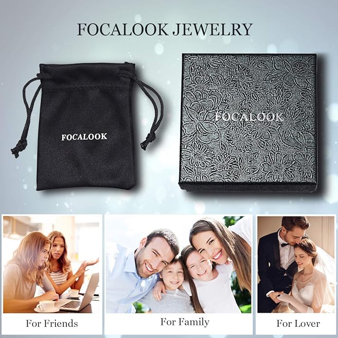 FOCALOOK Lariat Y-Necklaces | Long Necklaces for Women | Long Black Necklaces | Gold Necklaces for Women | Drop Heart Necklaces for Women | Front Adjustable Long Chain Necklace