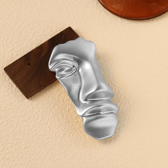 Figure Face Mask Brooch - Vintage Minimalist Metal Brooches Women Men
