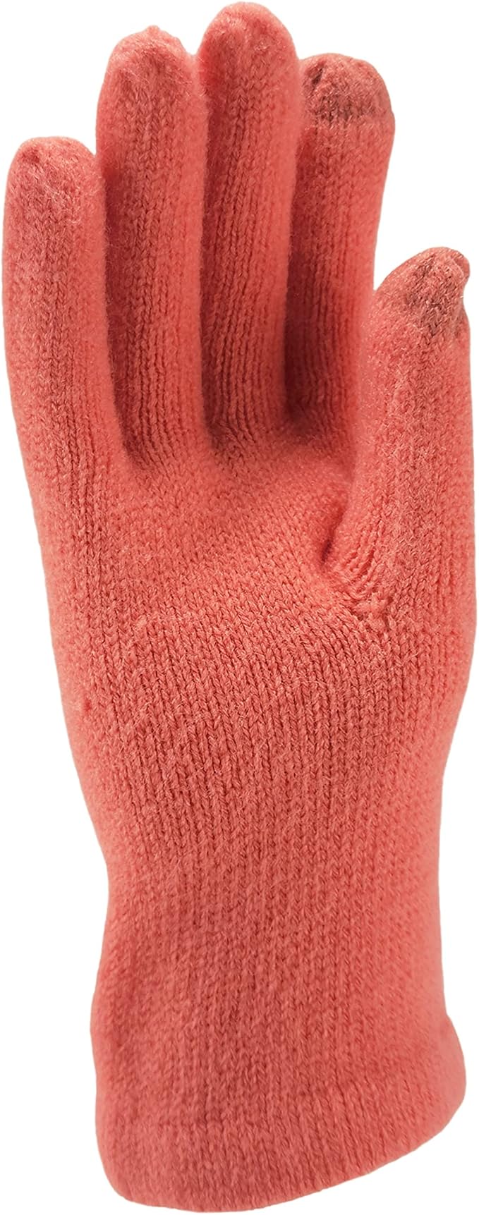 BRUCERIVER Women's Ultra Soft Knit Scarf & Glove Set Touchscreen Function Cable Design