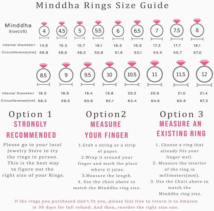 MINDDHA 14K Gold Plated- Cubic Zirconia Simulated Diamond Stackable Eternity Bands/Silver, Gold Rings for Women- 1.5mm, 2mm Stacking Rings for Oura Gen 4/Oura Gen 3, Size 4-12