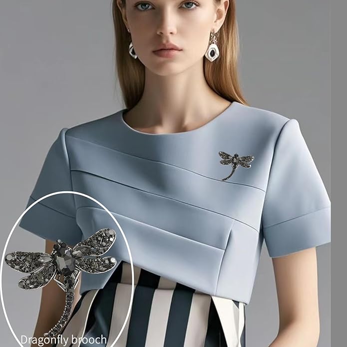 la luen Brooch Pins For Women Fashion Elegant Brooches Lapel Badges Coat Sweater Scarves Shawl Dress Accessory Wedding Party Prom Jewelry