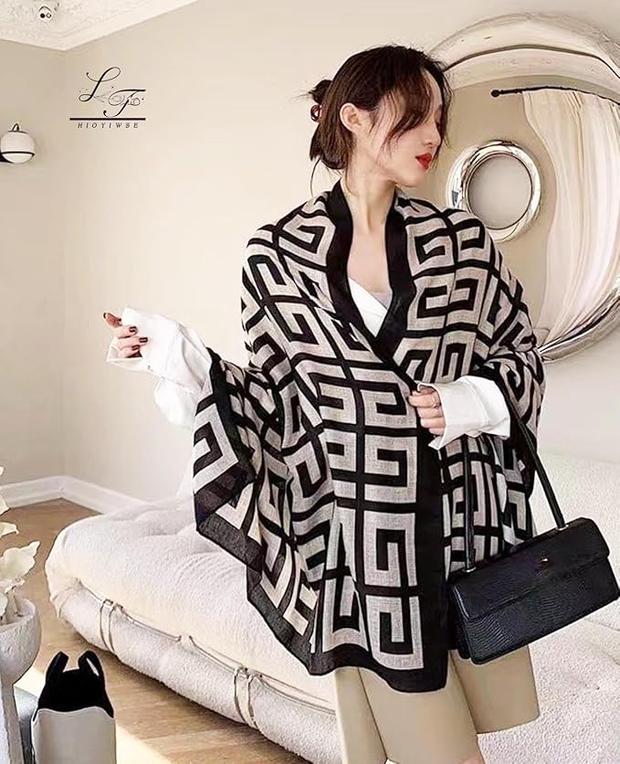 Hioyiwse Shawl Scarf For Women Lightweight Scarves Floral Pattern Formal Evening Dressesformal Shawl Summer Wraps