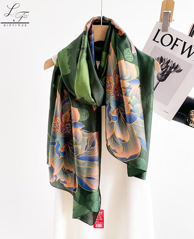 Hioyiwse Shawl Scarf For Women Lightweight Scarves Floral Pattern Formal Evening Dressesformal Shawl Summer Wraps