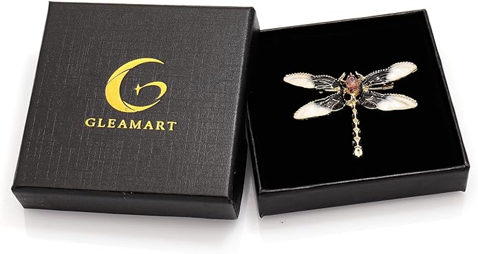 Gleamart Dragonfly Brooch Pin Acrylic Fly Insect Breastpin for Women Clothing Corsage