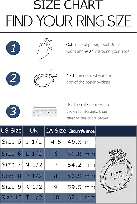 Moissanite Wedding Band Wedding Rings for Women D Color VVS1 Clarity, 925 Sterling Silver with 18K White Gold Plated Engagement Ring Anniversary Band Ideal Gift for Women Size 5~10