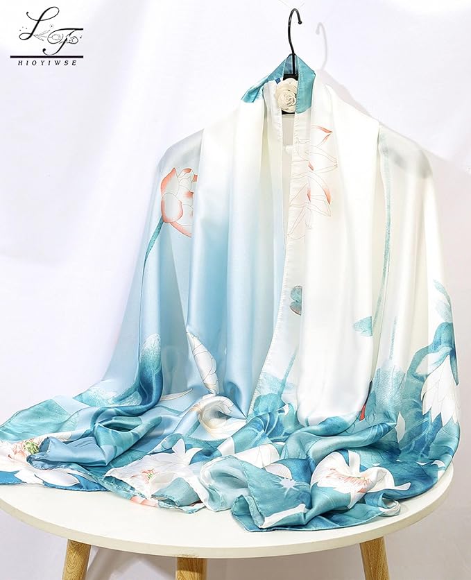 Hioyiwse Shawl Scarf For Women Lightweight Scarves Floral Pattern Formal Evening Dressesformal Shawl Summer Wraps