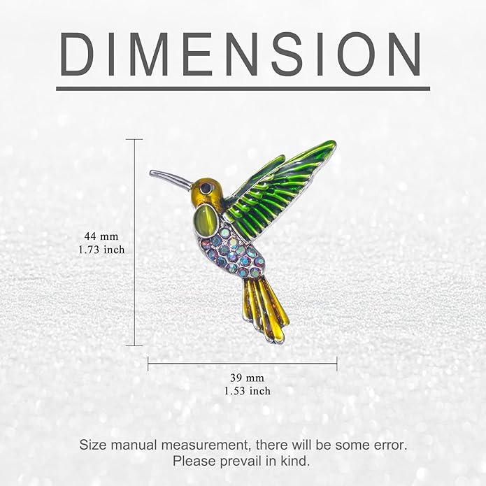 Soumimi Bird Theme Brooch Pin Cute Bird Animal Brooches Accessories Christmas Birthday Gift for Women