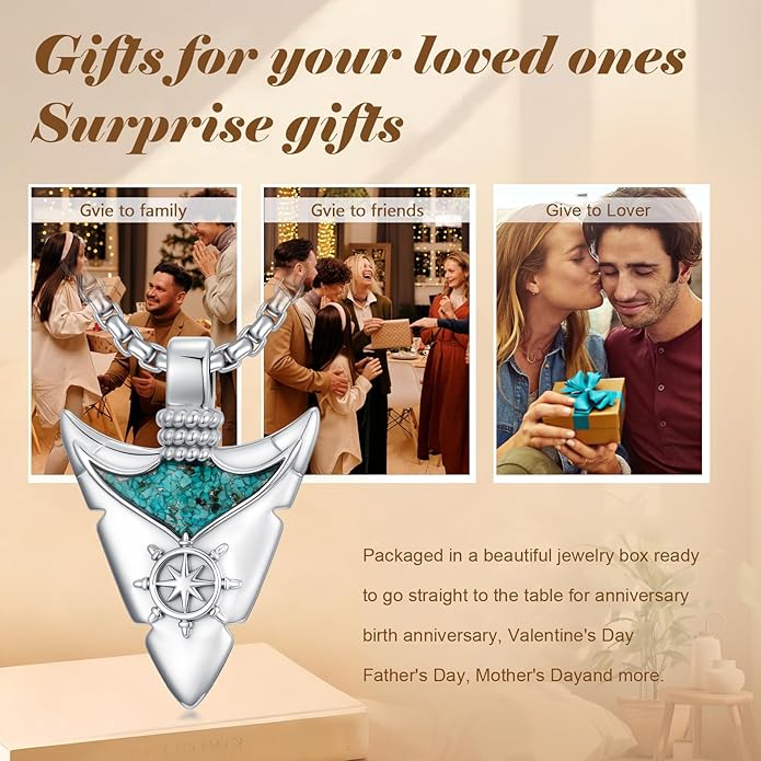 YYmqmq Arrowhead Necklace 925 Sterling Silver Arrow Pendant Necklace Jewelry Gifts for Men Women