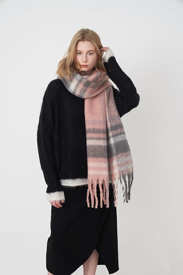 Halemet Vintage Scarfs for Women Warm Shawls and Wraps for Evening Dresses Soft Poncho Coat Thick Cardigan Wrap Cozy 2026