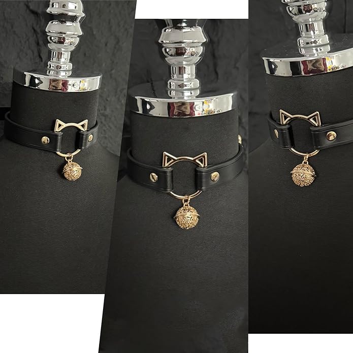 Leather Choker Necklaces for Women Choker with Bell Choker Necklace for Women Kitten Collar Necklace Western Jewelry for Women