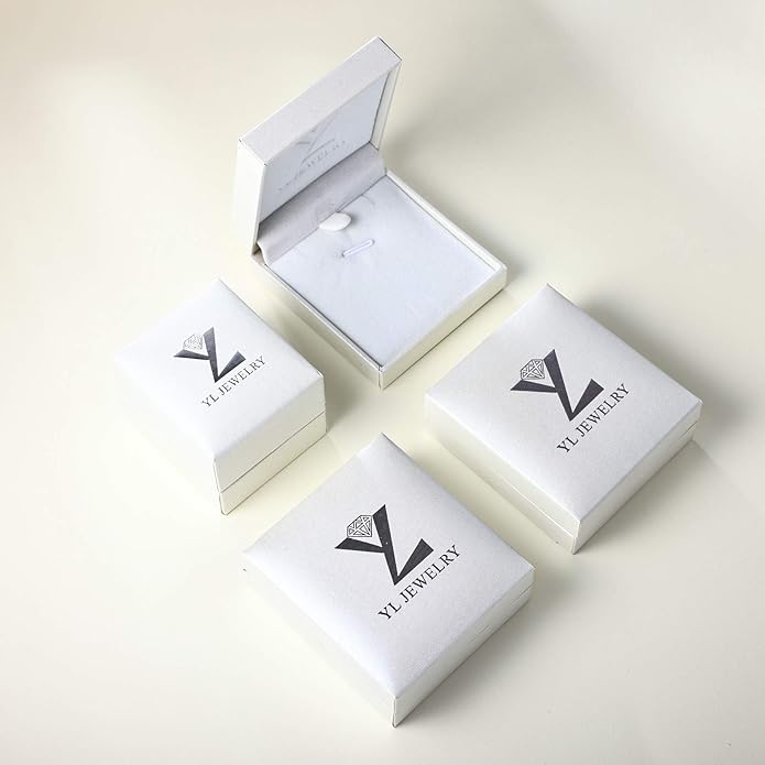 YL 925 Sterling Silver Cross Necklace for Women Halo Infinity Pendant Birthstone Jewelry for Mom
