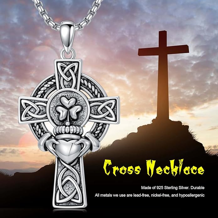 Taioiat Baseball Necklace for Men 925 Sterling Silver Sports Necklace Baseball Cross Necklace Jewelry Gifts for Women Men