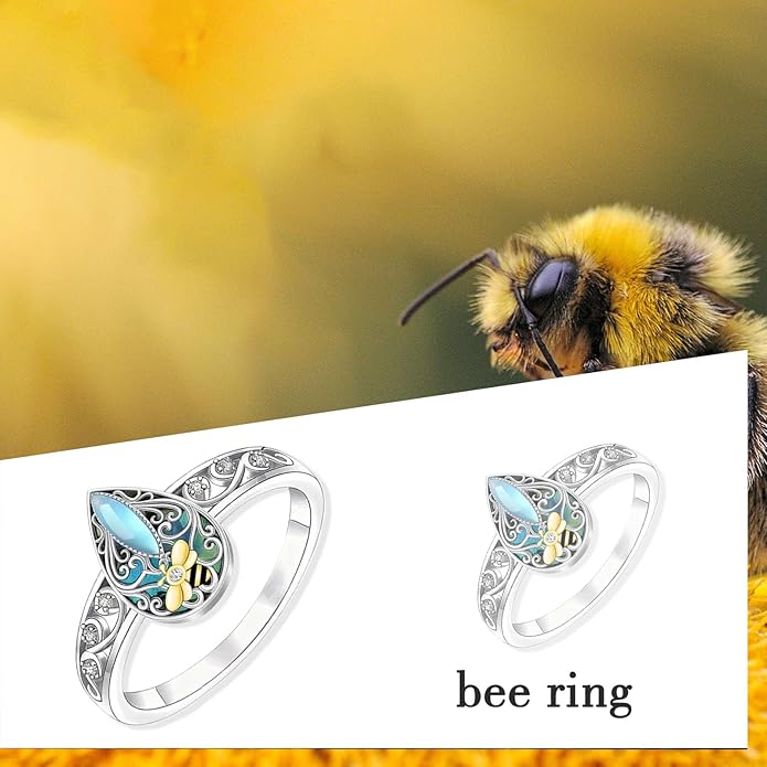 ONEFINITY Dragonfly Filigree Ring Sterling Silver Rings Gifts for Women Jewelry