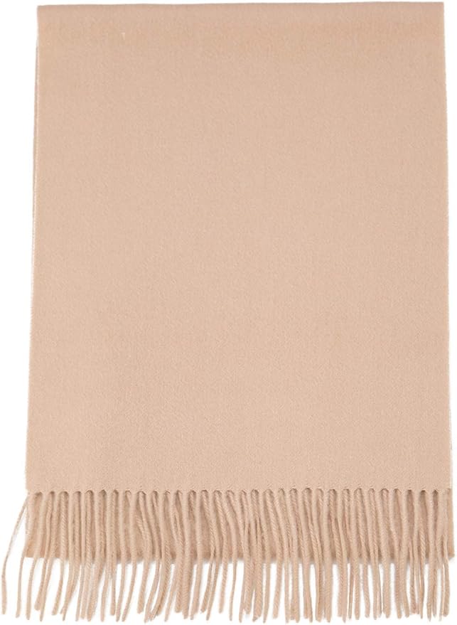 Alashan Cashmere Ultra-Fine Merino Wool and Cashmere Blend Woven Scarf -Luxe fabric-Lightweight- 72" x 12"
