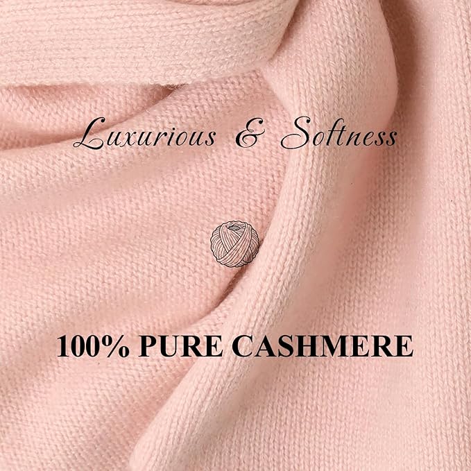 NUOHEMULE Luxury 100% Cashmere Scarf for Women & Men, 59''x10'' Extra Warm Winter Scarf, Blanket Scarves in Premium Gift Box