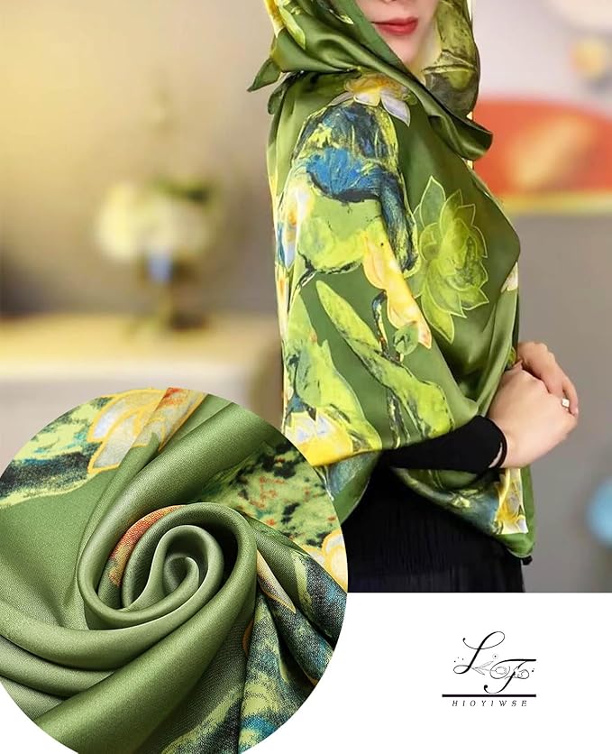 Hioyiwse Shawl Scarf For Women Lightweight Scarves Floral Pattern Formal Evening Dressesformal Shawl Summer Wraps