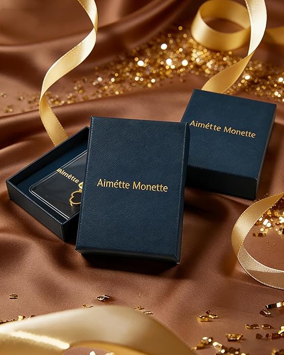 Aimétte Monette 18K Gold Plated Jewelry Set Clover Necklace Stud Earrings for Women Hypoallergenic Lucky Clover Pendant Necklace Gold Bracelets for Women Gifts