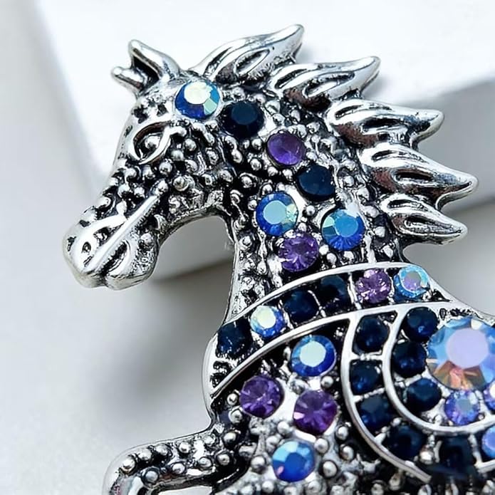 2026 New Year Of Horse Pin Brooch, Good Luck Chinese Zodiacs Horse Pins For Fashion Accessories Animal Lucky Charm Statue Feng Shui Gifts Jewelry For Women Men