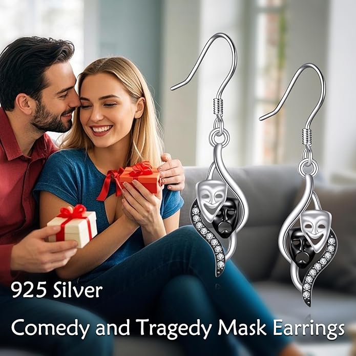 DNA Music/DNA/Piano/Moth/Sunflower/Trumpet Earring 925 Sterling Silver Astronaut/Raccoon/Moth/Sunflower Jewelry for Women
