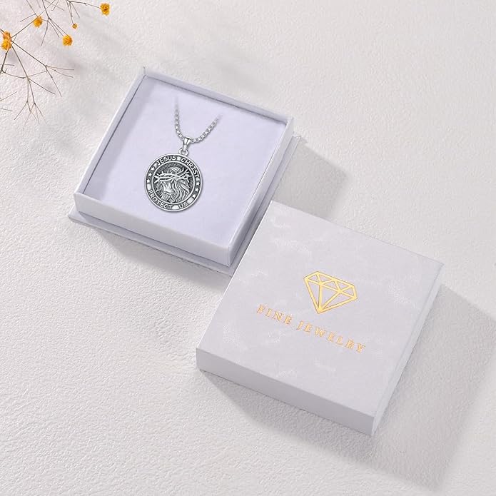 Taioiat viking Pendant Necklace for Men Nordic Celtic 925 Sterling Silver Vintage Mjolnir Jewelry Norse Vikings Gift for Women